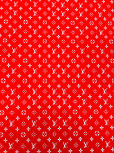 Load image into Gallery viewer, Louis Vuitton Logo on Red Spandex
