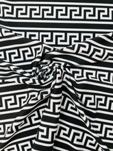 Load image into Gallery viewer, Versace Key Design in Black and White Stripes
