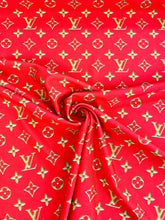 Load image into Gallery viewer, Louis Vuitton Red Spandex with Gold Logo Design
