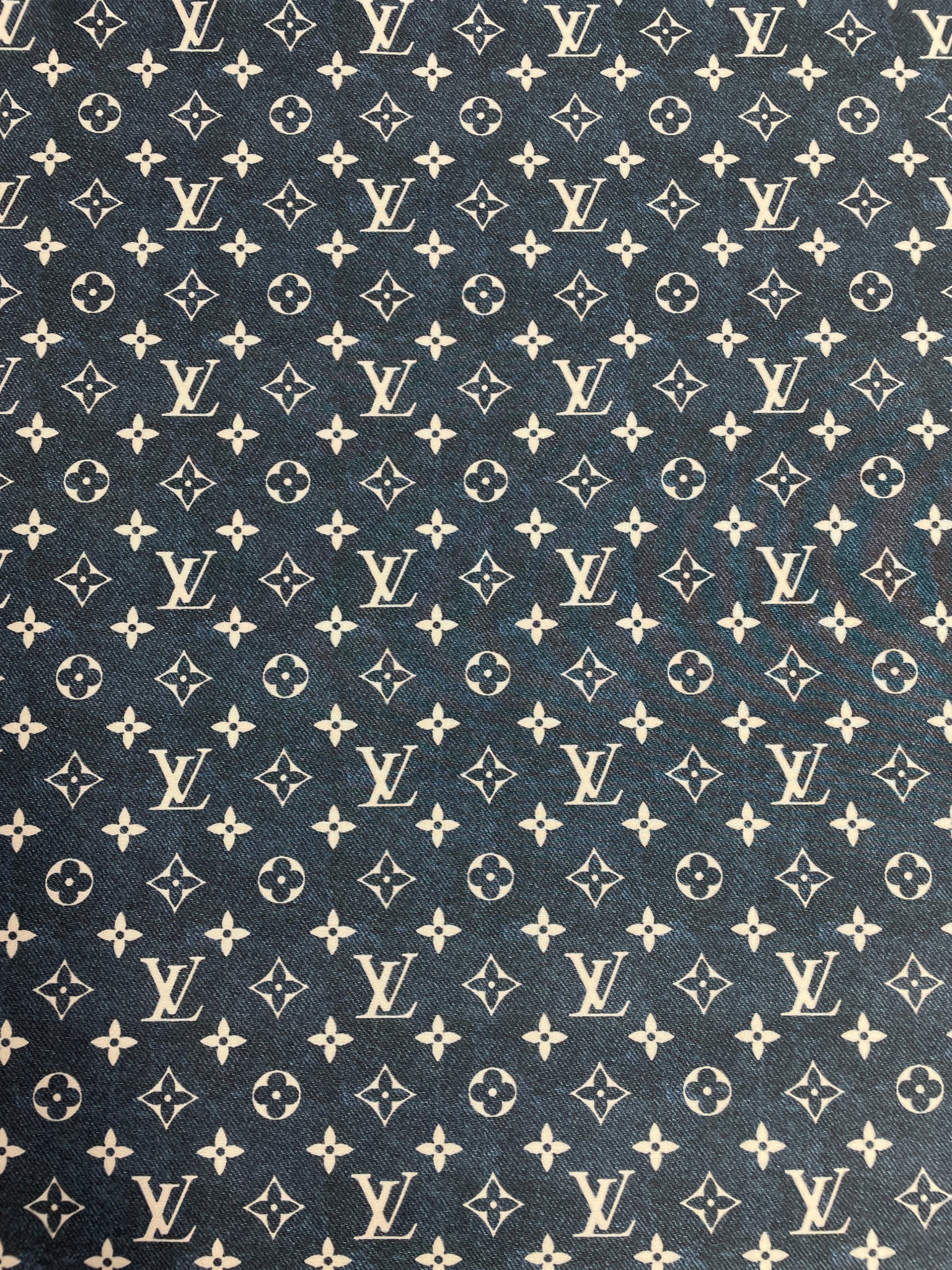 Denim Print Louis Vuitton Canvas – designerfabricscenter
