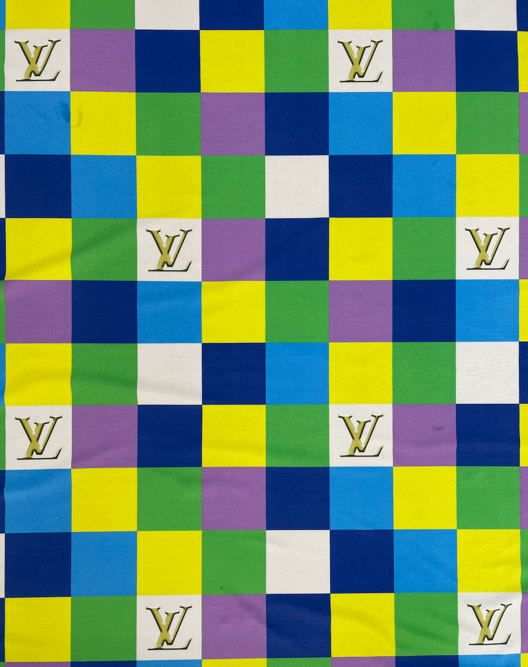 Louis Vuitton Colorful Checkerboard Spandex