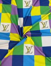 Load image into Gallery viewer, Louis Vuitton Colorful Checkerboard Spandex
