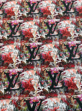 Load image into Gallery viewer, Louis Vuitton Spray Paint Collage Spandex
