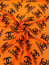 Load image into Gallery viewer, Chanel Design Logo Print on Solid Color Spandex
