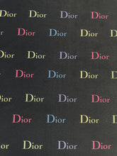 Load image into Gallery viewer, Dior Black Spandex with Rainbow Logos
