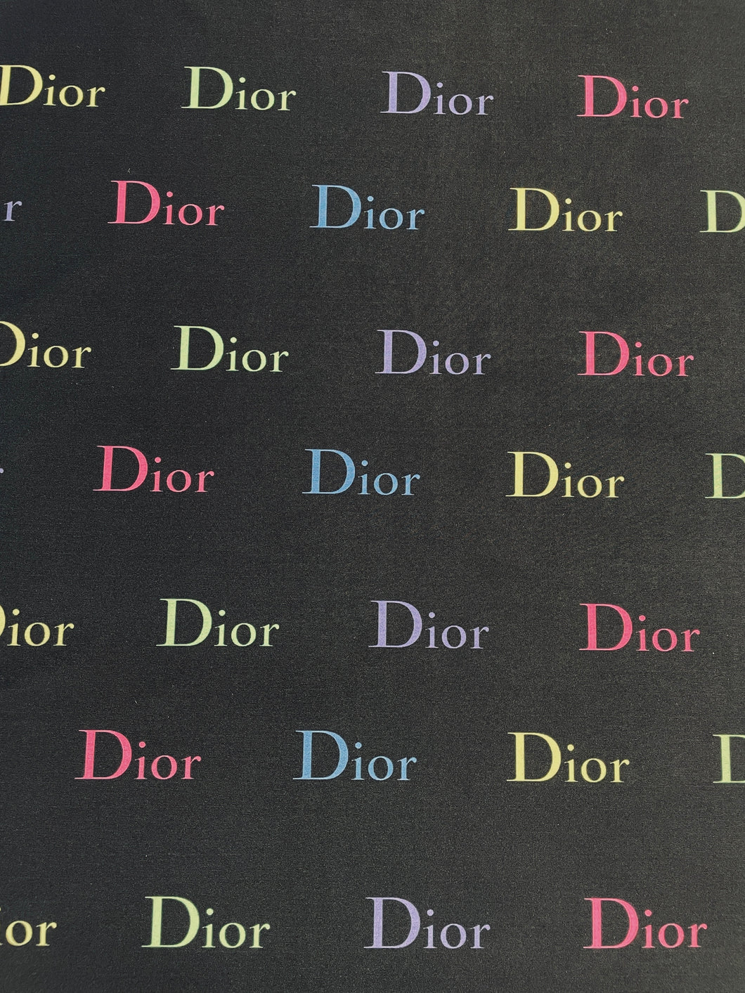 Dior Black Spandex with Rainbow Logos
