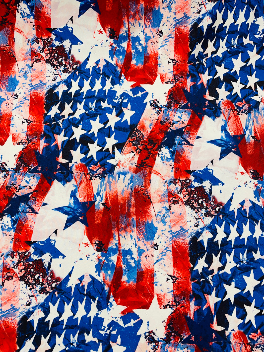 American Flag Print Spandex