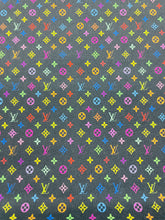 Load image into Gallery viewer, Louis Vuitton Canvas in Black and White Rainbow Logos
