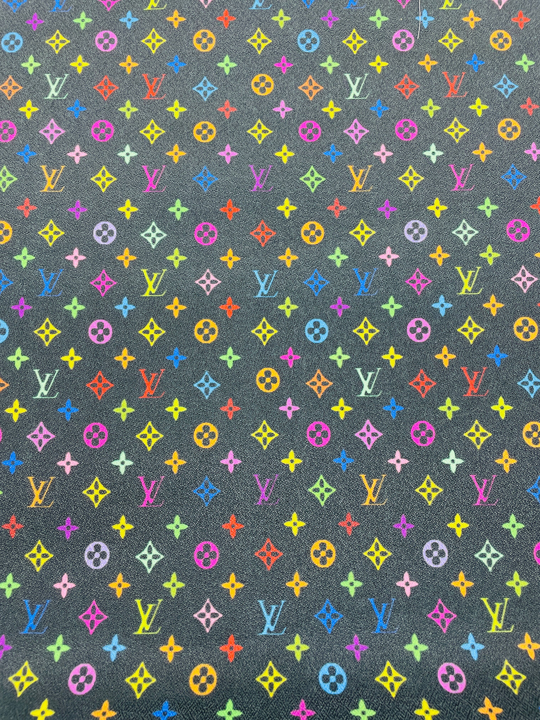 Louis Vuitton Canvas in Black and White Rainbow Logos