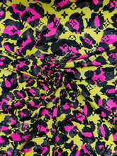 Load image into Gallery viewer, Louis Vuitton Shiny Spandex with Pink and Neon Camo
