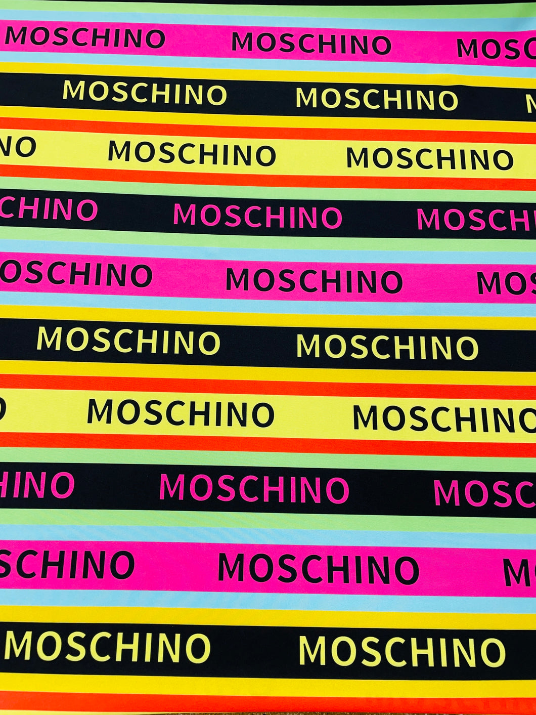 Moschino Colorful Stripes Spandex